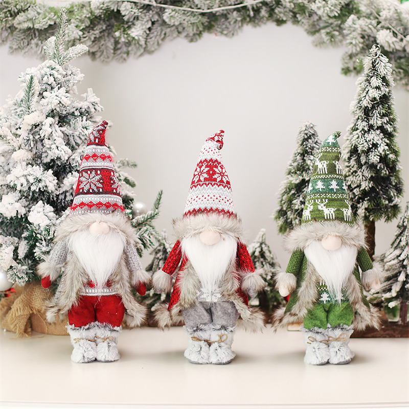 lighted christmas swedish gnome tomte scandinavian plush doll decoration