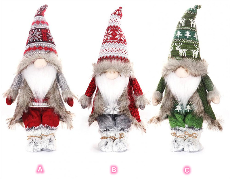 lighted christmas swedish gnome tomte scandinavian plush doll decoration