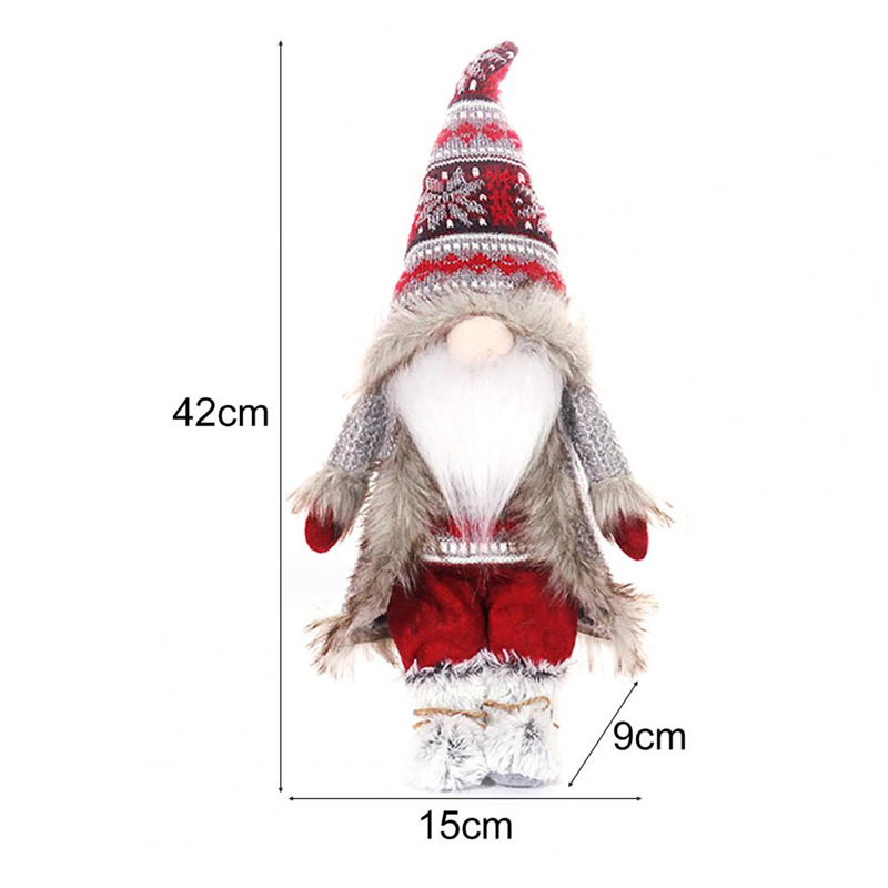 lighted christmas swedish gnome tomte scandinavian plush doll decoration