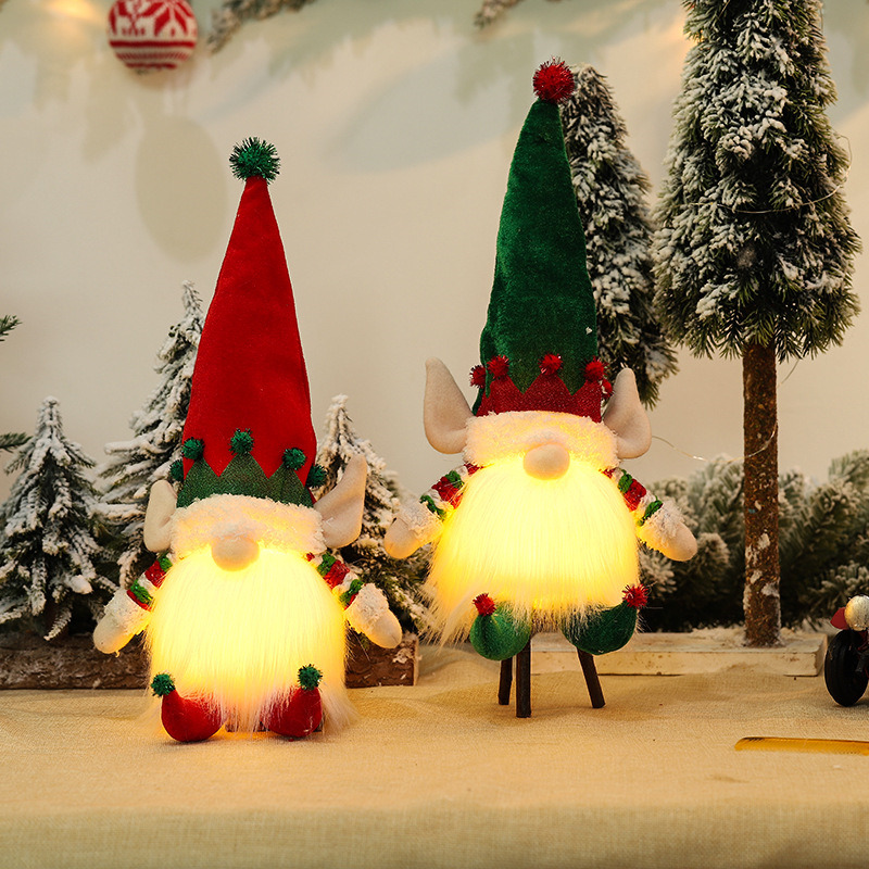 lighted sitting gnomes tomte plush ornament christmas decoration lighted sitting gnomes tomte plush ornament christmas decoration