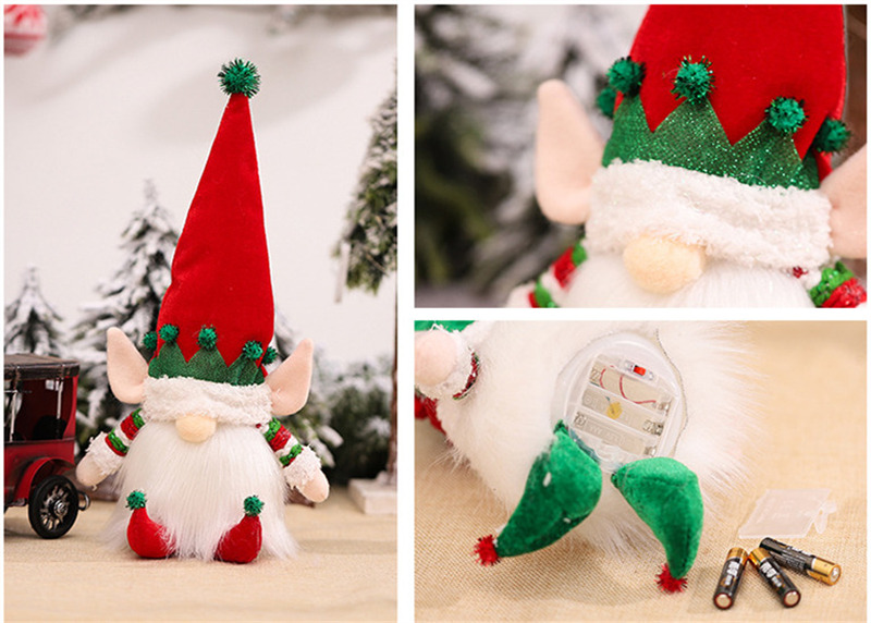 lighted sitting gnomes tomte plush ornament christmas decoration lighted sitting gnomes tomte plush ornament christmas decoration