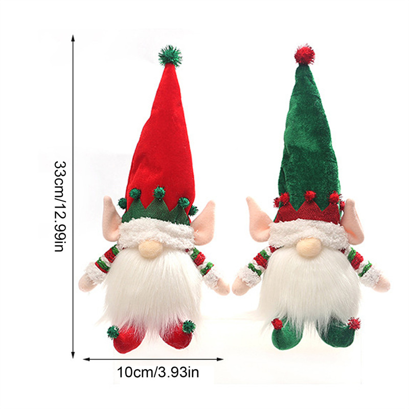 lighted sitting gnomes tomte plush ornament christmas decoration
