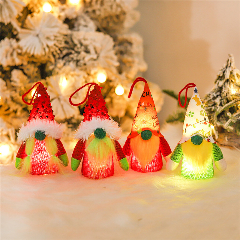 lighted plush gnomes tomte christmas decoration