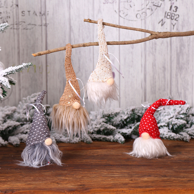 lighted christmas tree pendants gnome doll hanging ornaments lighted christmas tree pendants gnome doll hanging ornaments