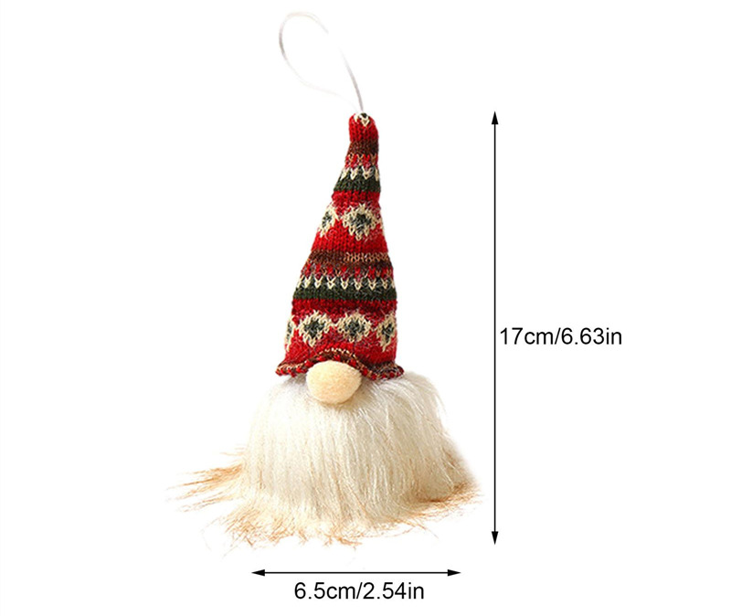 lighted santa claus hanging ornament gnome christmas decoration