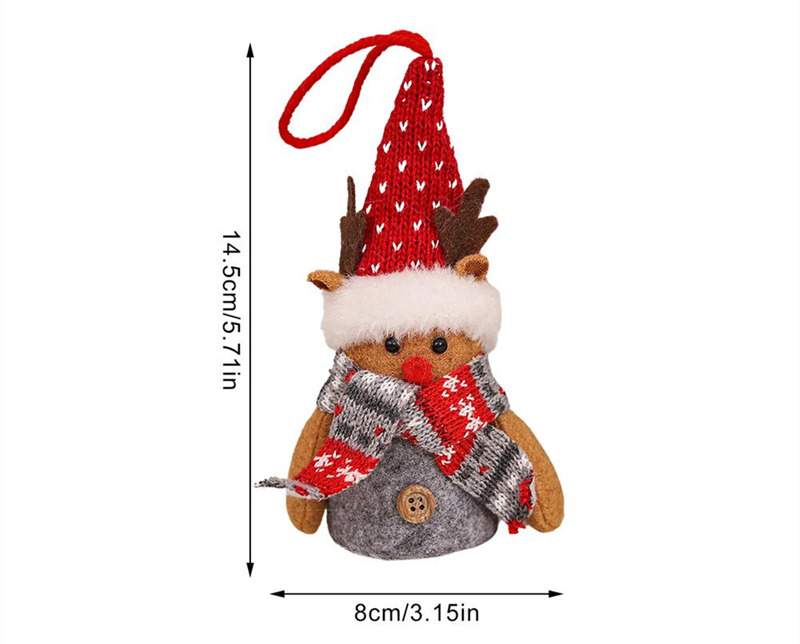 lighted classic santa plush tomte christmas hanging ornaments