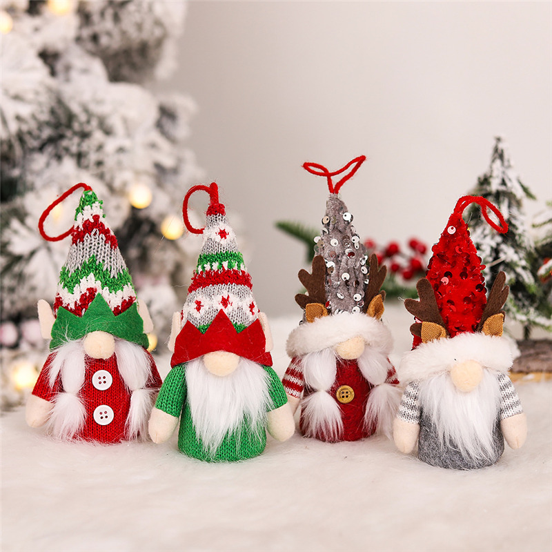 lighted plush gnome tomte ornament christmas hanging decoration