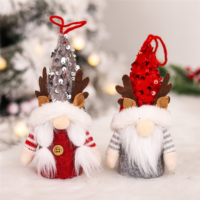 lighted plush gnome tomte ornament christmas hanging decoration