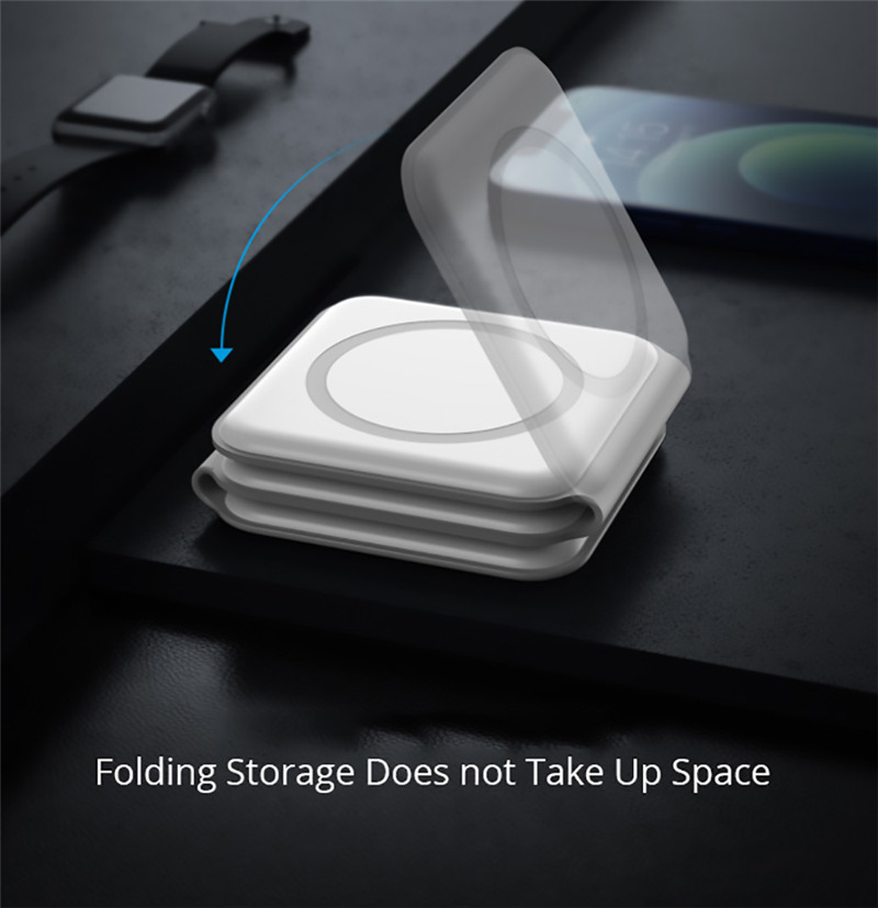 3 in 1 foldable magsafe wireless charger portable charing station for iphone