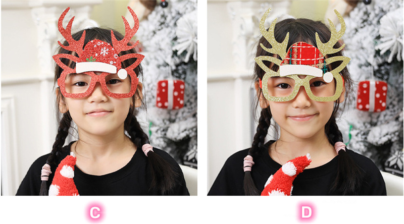 Christmas elf glasses frames party decoration