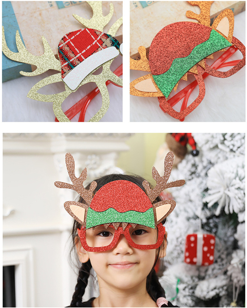 Christmas elf glasses frames party decoration