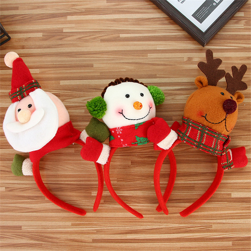 xmas headbands christmas hair hoops party decoration