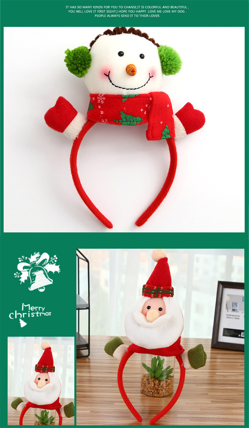 xmas headbands christmas hair hoops party decoration