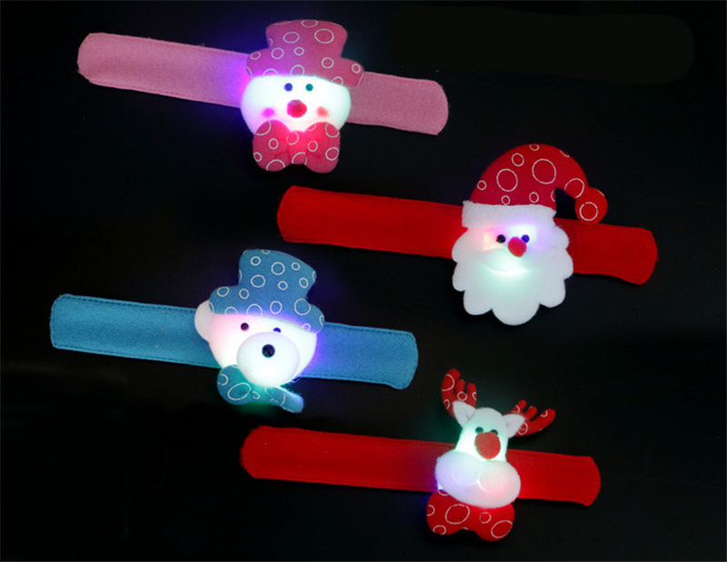 christmas clap circle glowing hand rings toy