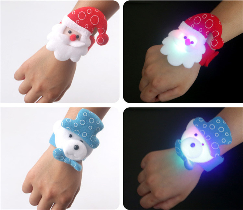 christmas clap circle glowing hand rings toy