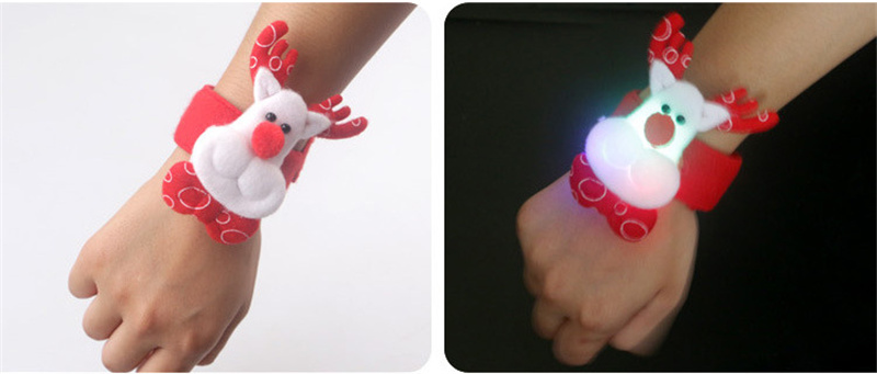 christmas clap circle glowing hand rings toy