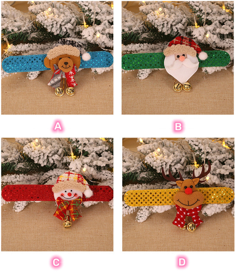 lighted christmas wristbands xmas clap wraps