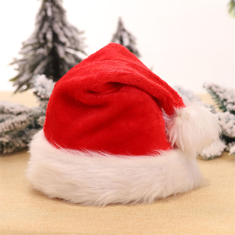 classic long plush adult christmas hats