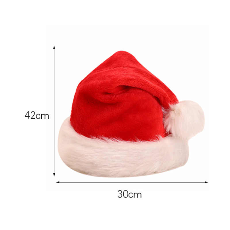 classic long plush adult christmas hats