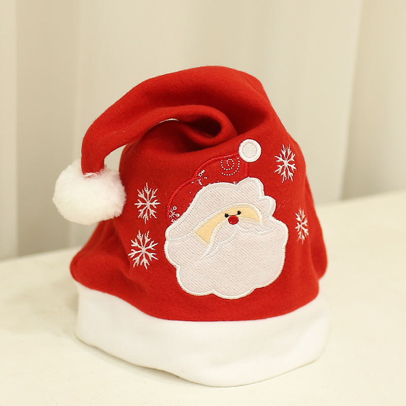 embroidered christmas santa hats for xmas party