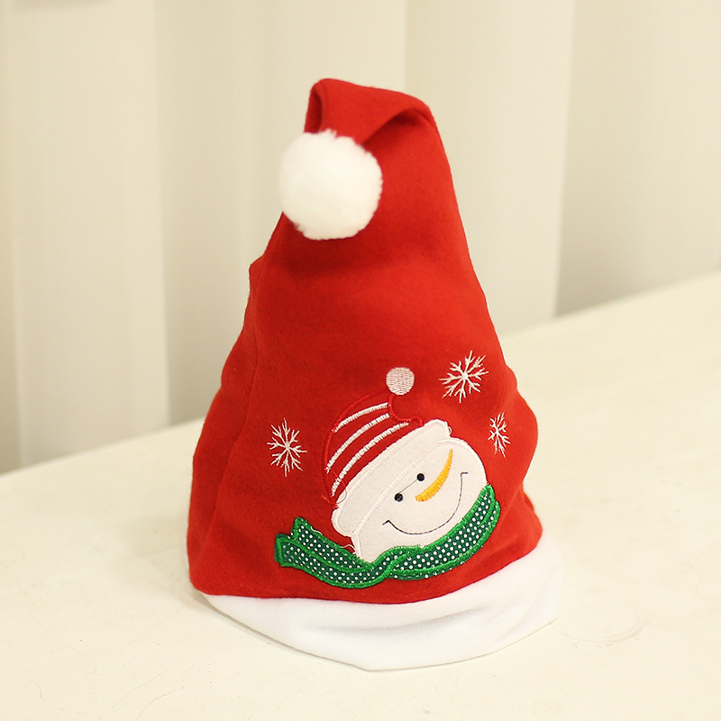 embroidered christmas santa hats for xmas party