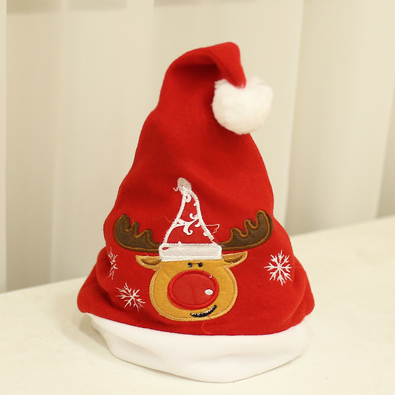 embroidered christmas santa hats for xmas party