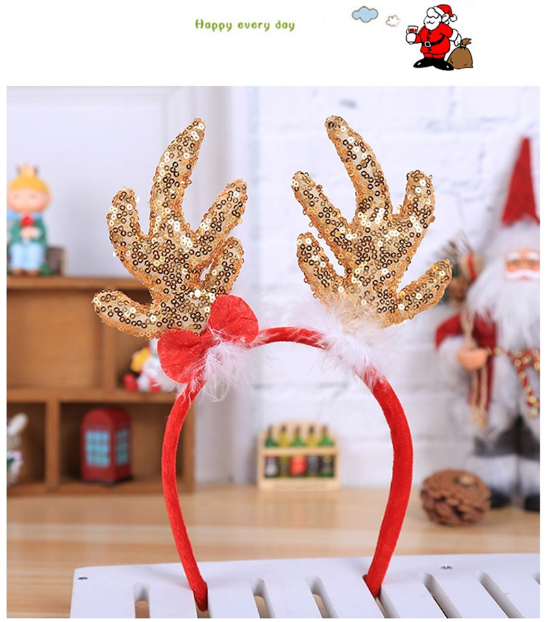 bling christmas antler headband reindeer ear xmas headbands