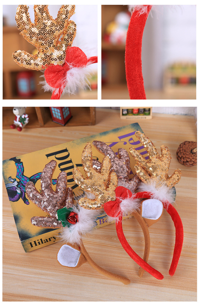 bling christmas antler headband reindeer ear xmas headbands