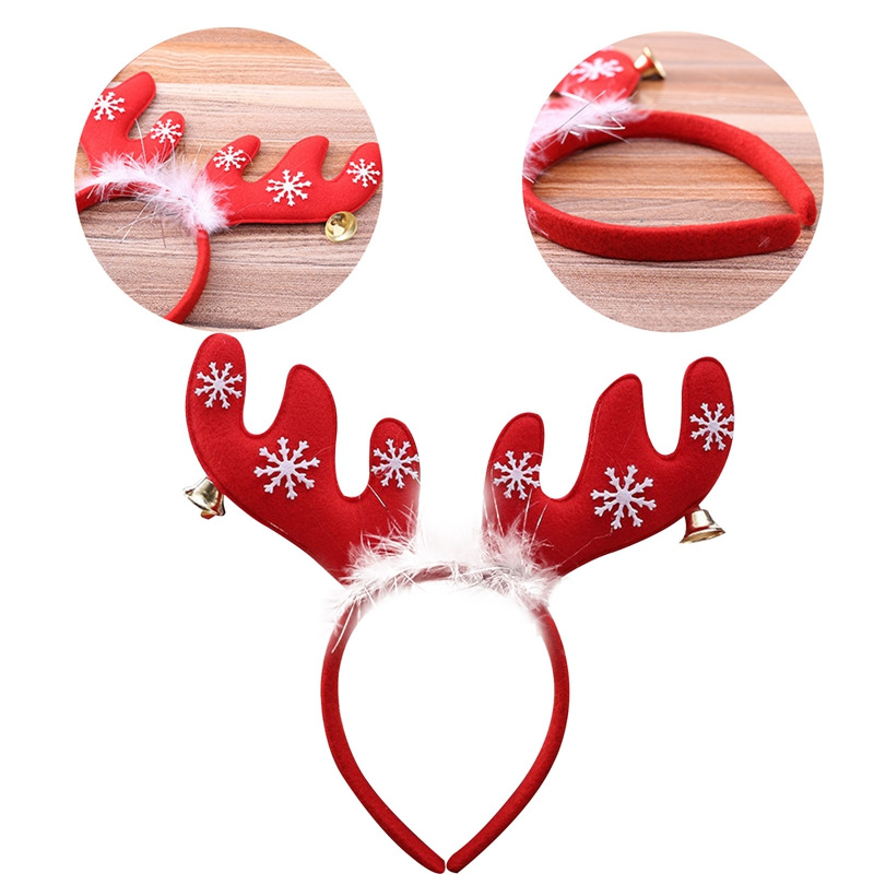 christmas snowflake reindeer antler headbands