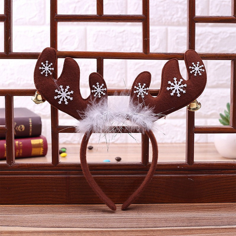 christmas snowflake reindeer antler headbands