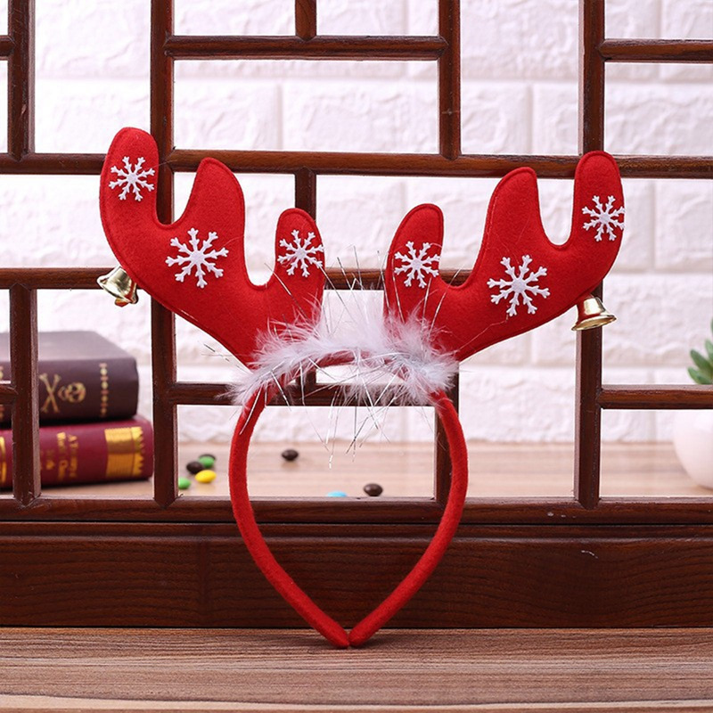 christmas snowflake reindeer antler headbands