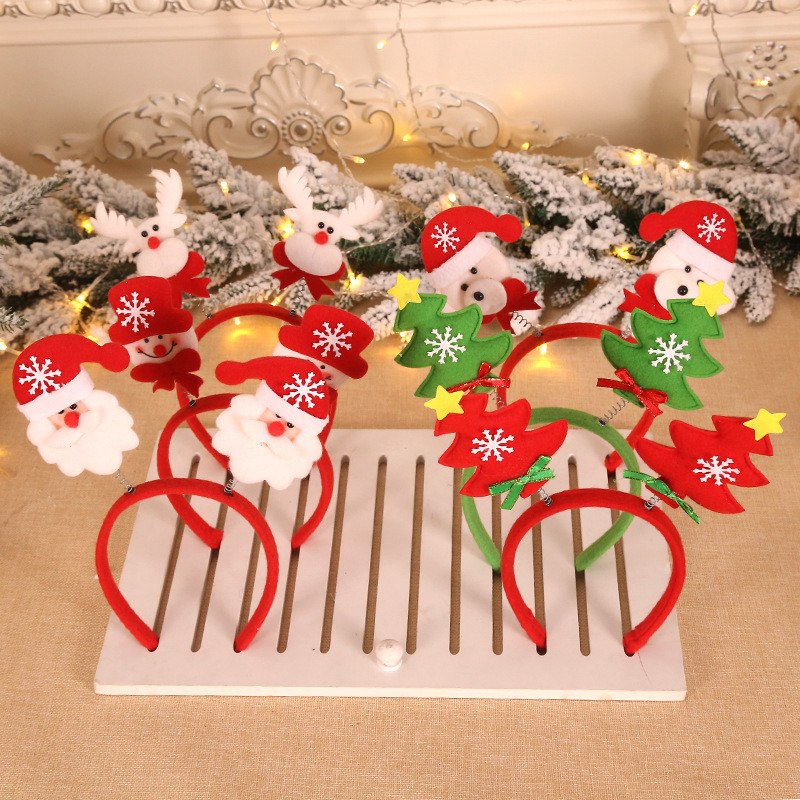 cute christmas headbands xmas hair hoops decoration