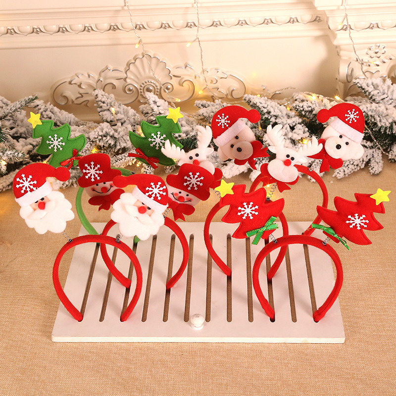 cute christmas headbands xmas hair hoops decoration