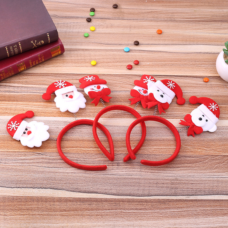 cute christmas headbands xmas hair hoops decoration