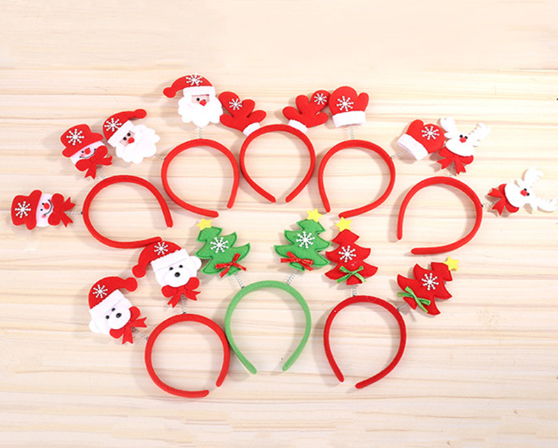 cute christmas headbands xmas hair hoops decoration