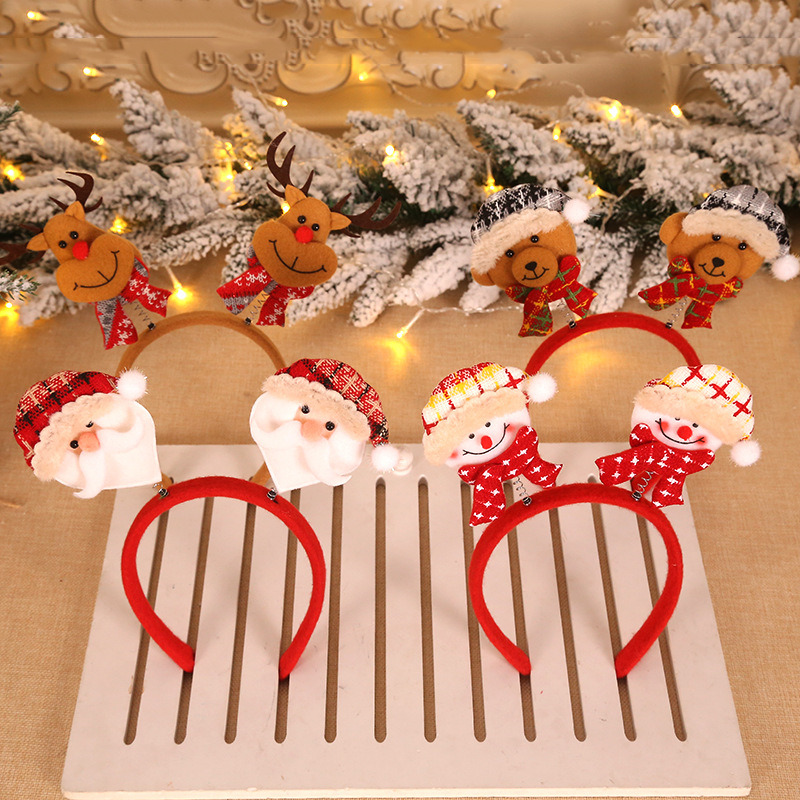 classic christmas headbands xmas costume hair hoops decoration