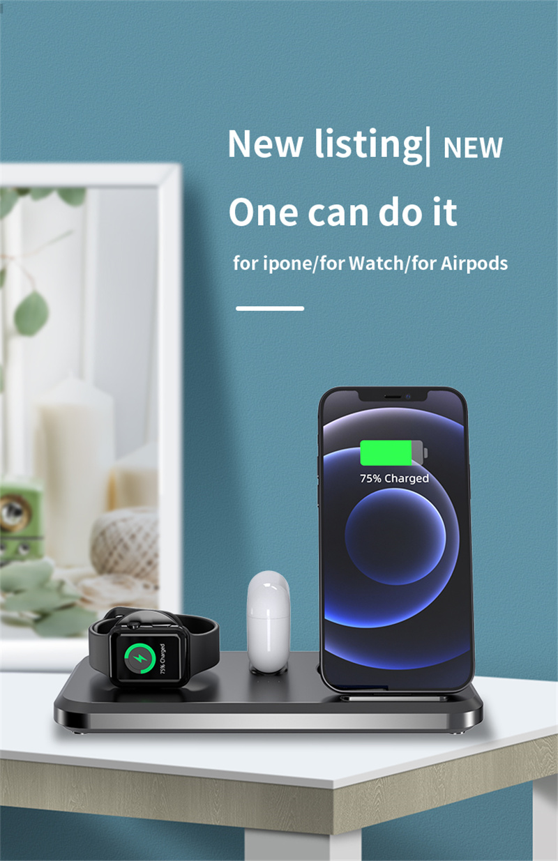 3 in 1 desktop portable wireless charger 3 in 1 desktop portable wireless charger