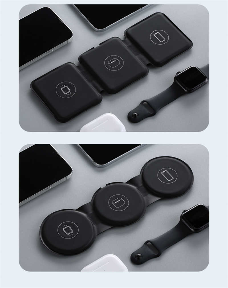 3 in 1 foldable wireless chargers charing dock 3 in 1 foldable wireless chargers charing dock