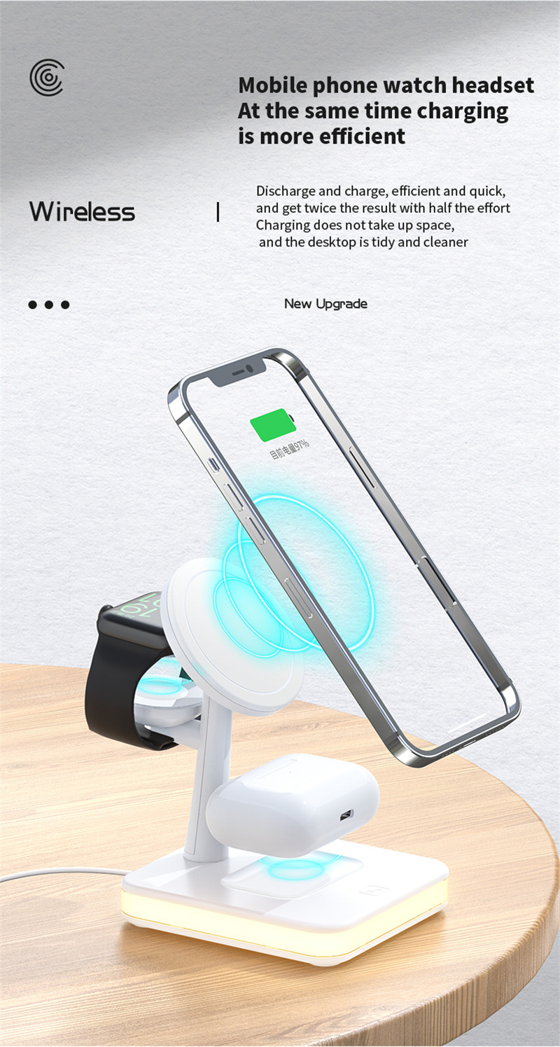 magnetic wireless chargers 3 in 1 charing station