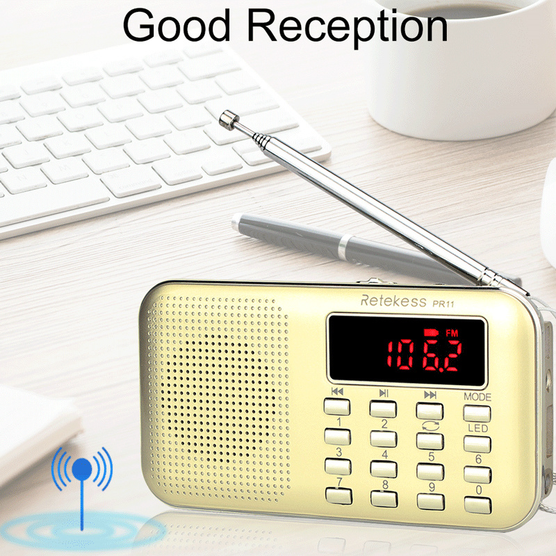 portable retekess pr11 pocket radio