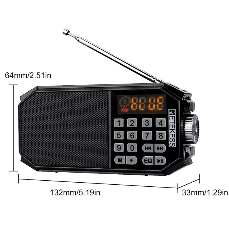 retekess TR610 pocket radios with bluetooth speaker