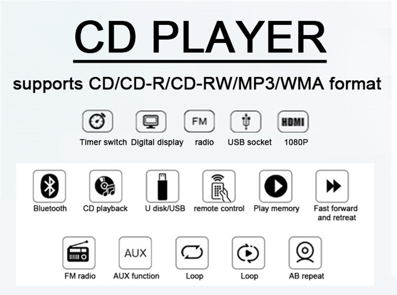 retekess tr609 portable wall CD player retekess tr609 portable wall CD player