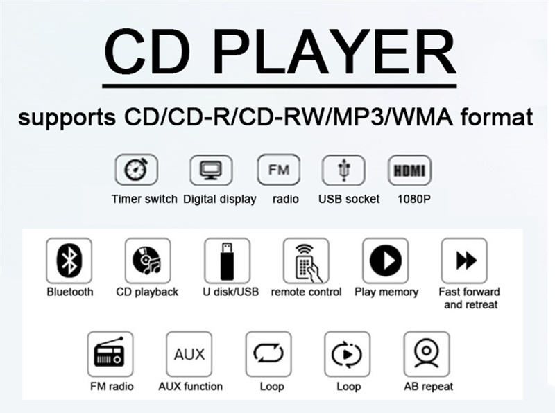 retekess tr609 portable wall CD player