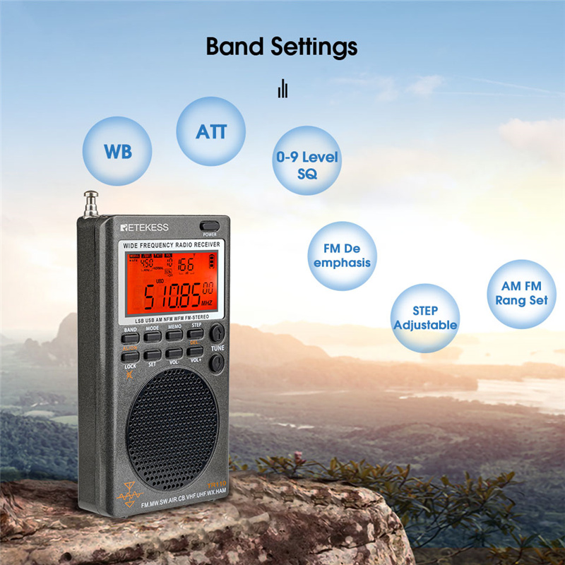 portable retekess TR110 SSB shortwave radio