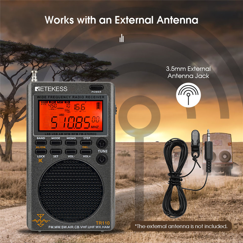portable retekess TR110 SSB shortwave radio portable retekess TR110 SSB shortwave radio