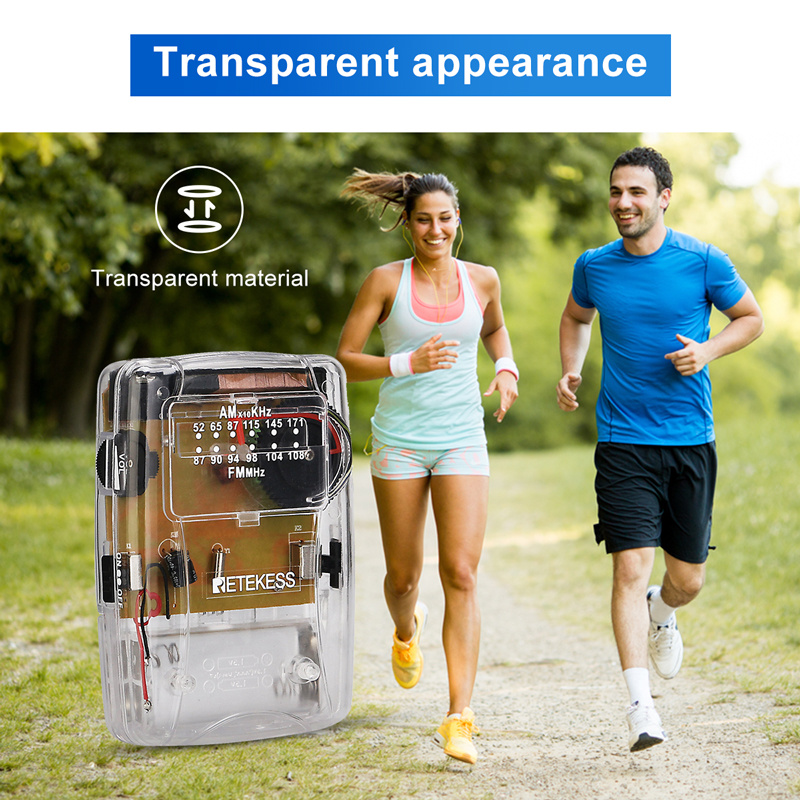 RETEKESS TR624 transparent portable radio RETEKESS TR624 transparent portable radio
