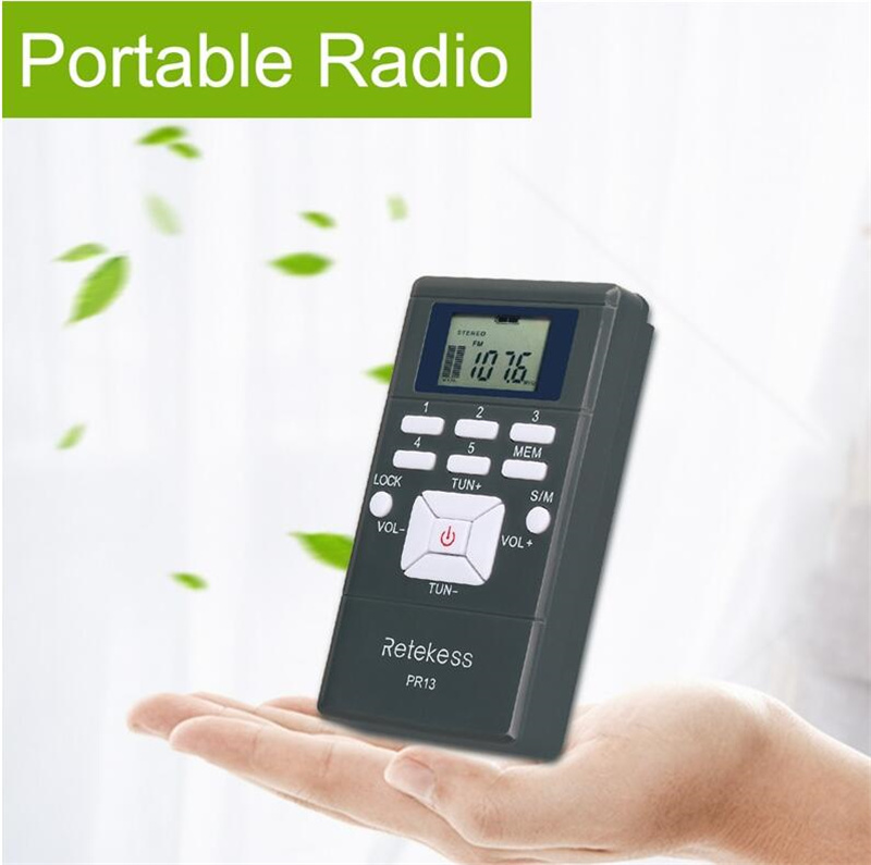 Retekess PR13 portable radio FM stereo receiver Retekess PR13 portable radio FM stereo receiver