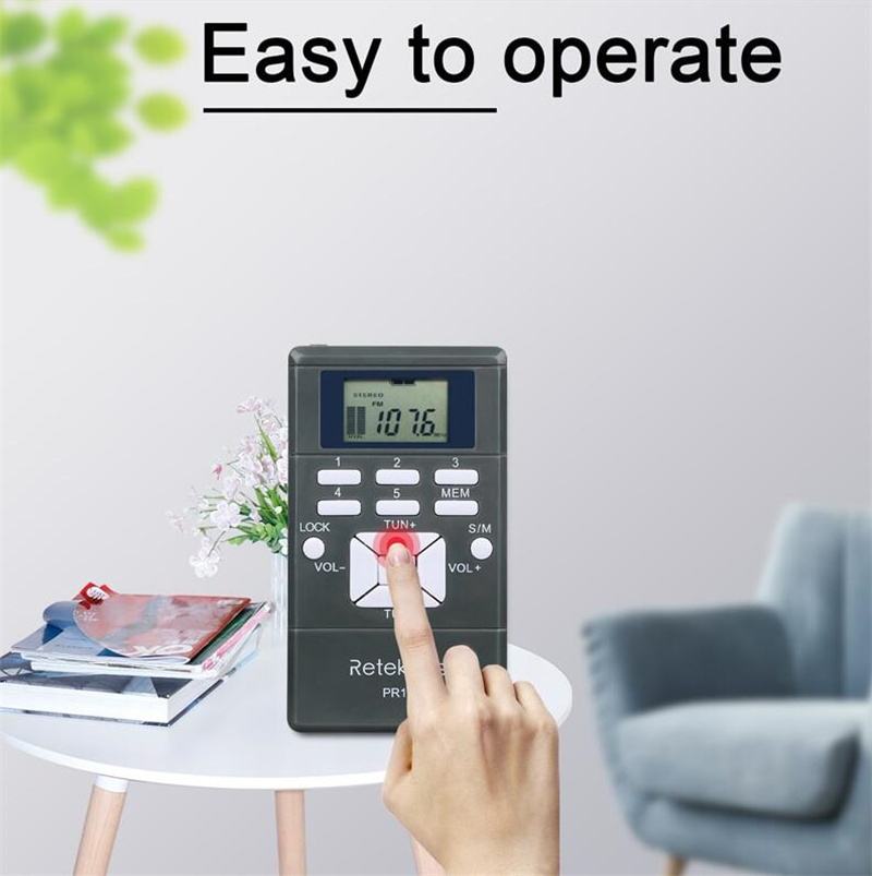 Retekess PR13 portable radio FM stereo receiver Retekess PR13 portable radio FM stereo receiver