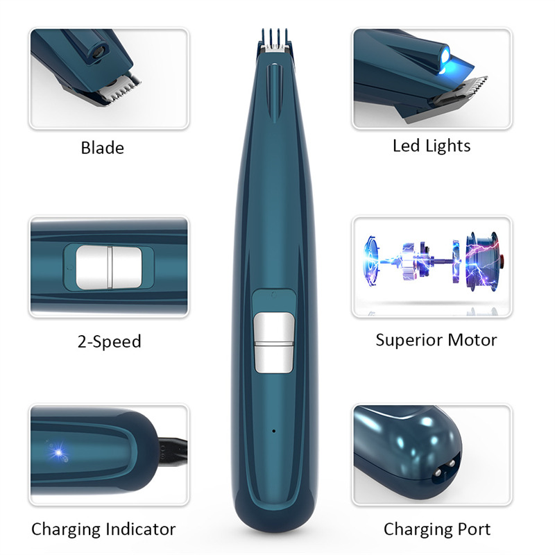 dog grooming clippers rechargeable quiet cordless pet hair trimmer