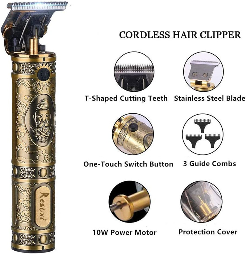 Resuxi cordless hair trimmer bread haircut kit Resuxi cordless hair trimmer bread haircut kit